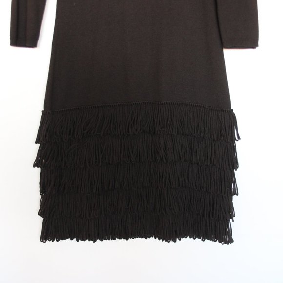 Calvin Klein Sweater Dress with loop fringe - Picture 2 of 10